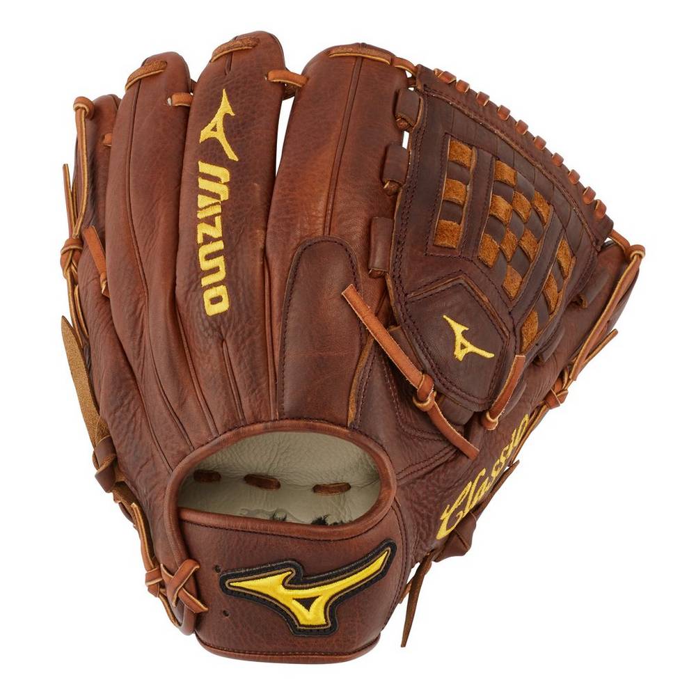 Luva Baseball Mizuno Classic Pro Soft Pitcher 12" - Mulher - Marrom - KUIOD8130